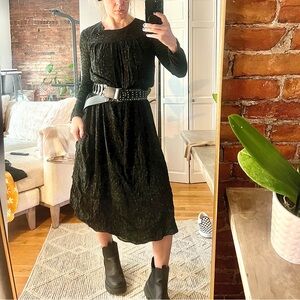 Vintage Monoprix Femme Dress- size 38 (medium). Maxi length. Western.